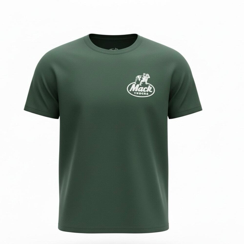 Mack Trucks Bulldog Logo T Shirt green Size Small